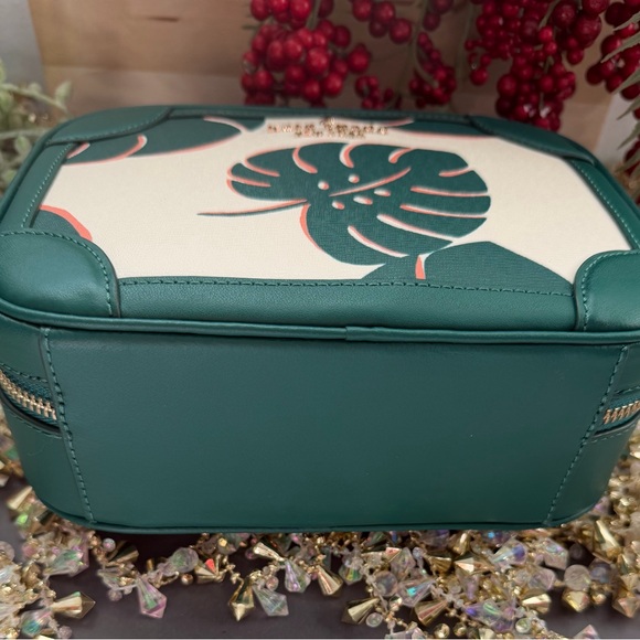 Kate Spade New York Traveler Trunk Crossbody Bag with Monstera Leaves Print - Picture 11 of 12